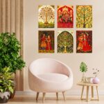 Set of Six Wall Paintings for Wall Dacoration Golden Framed Wall Paintings for Living Room & Bedroom Wall Art for Home Decoration & Office Wall Décor (13x10 inch CH-GD6-10) 9 TNTgEl