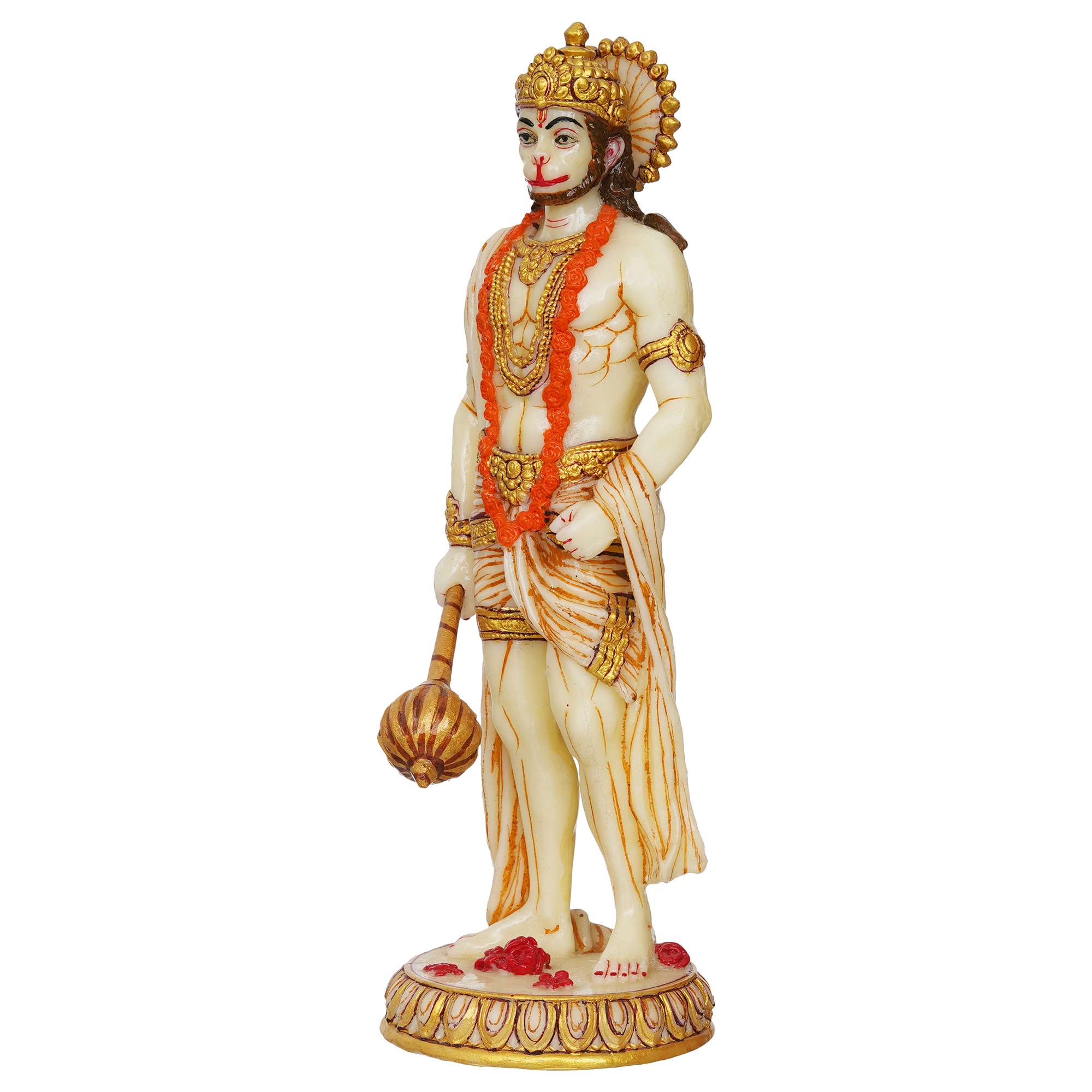 Marble Standing Hanuman Ji murti for Pooja Room Standing Hindu Lord Hanuman Statue for Home Temple Hotel Pooja Bajrangbali Idol Bala ji Murti Best for Gift 7 Marble Standing Hanuman Ji murti for Pooja Room Standing Hindu Lord Hanuman Statue for Home Temple Hotel Pooja Bajrangbali Idol Bala ji Murti Best for Gift - Image 4