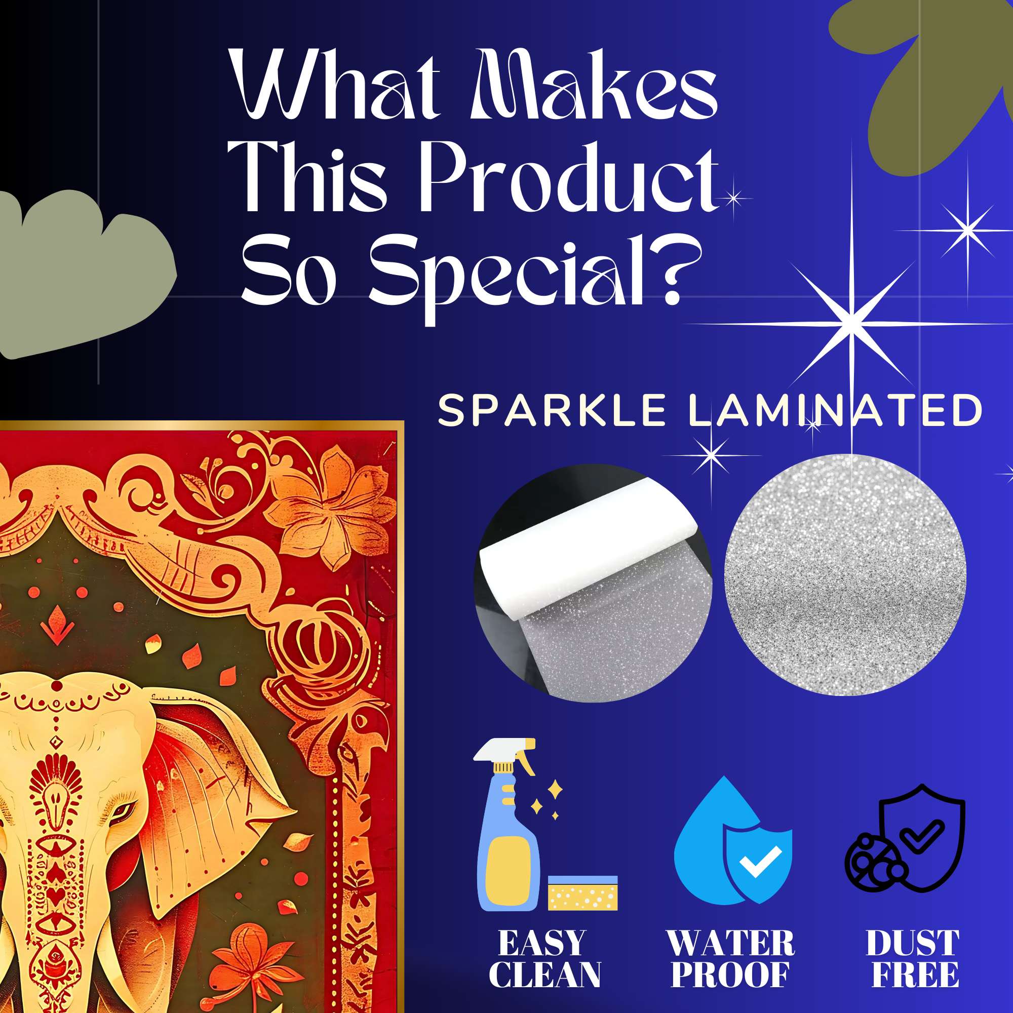 Set of Six Wall Paintings for Wall Dacoration Golden Framed Wall Paintings for Living Room & Bedroom Wall Art for Home Decoration & Office Wall Décor (13x10 inch CH-GD6-8) 5 Set of Six Wall Paintings for Wall Dacoration Golden Framed Wall Paintings for Living Room & Bedroom Wall Art for Home Decoration & Office Wall Décor (13x10 inch CH-GD6-8) - Image 3