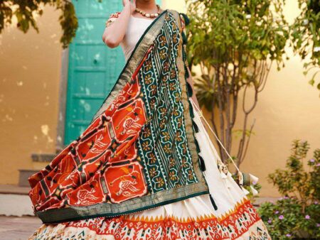 Home 🏡 40 Women’s Ethnic Printed Lehenga Choli Set with Patola Design Dupatta ? Festive & Cultural Wear