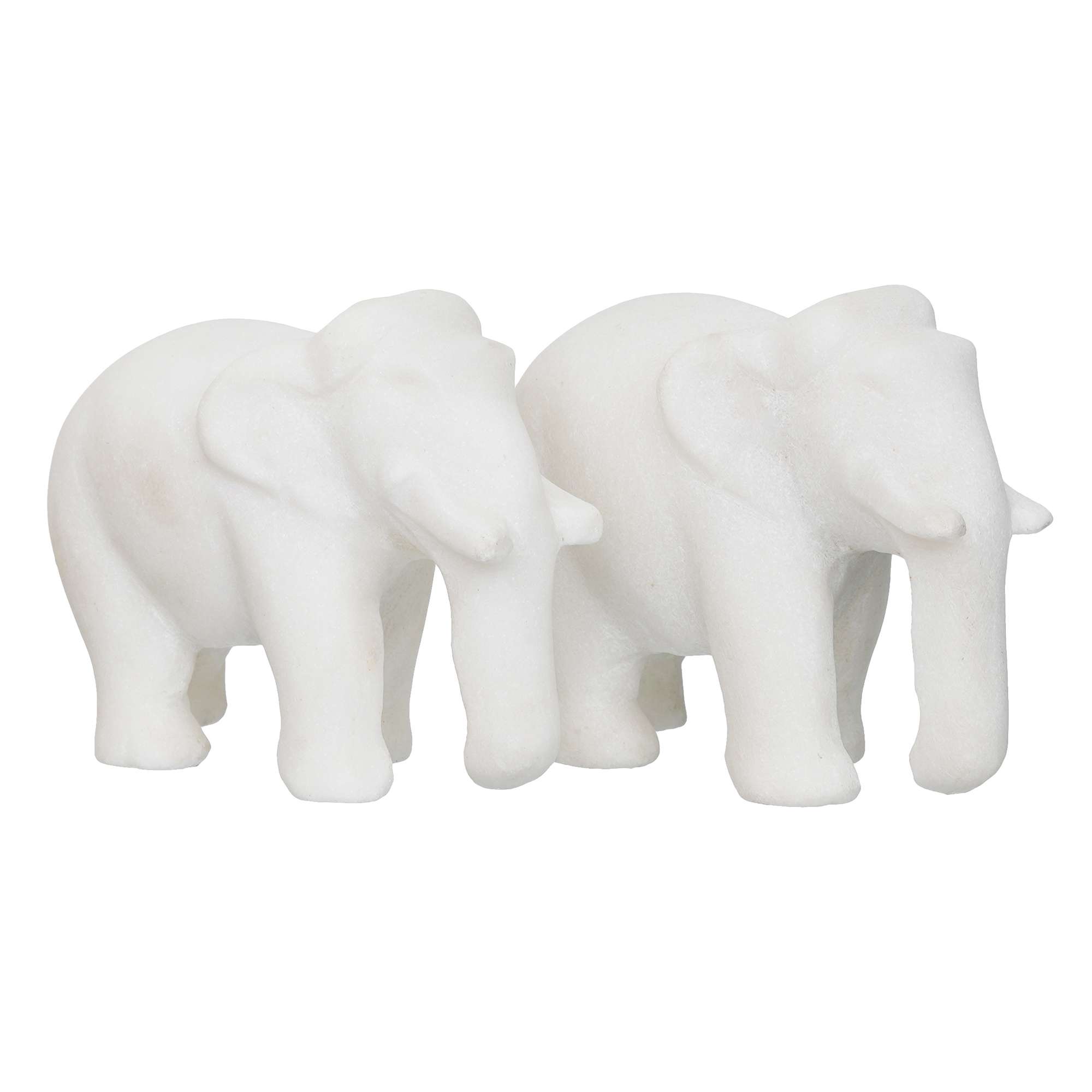 White Marble Elephant Showpieces Home Decor for Living Room, Table, Shelf for Vastu, Feng Shui, Office Decor, Gifting 1 Jq8OZ0