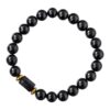 Black Tourmaline Bracelet for Women Men's Gifts - Protection Healing Crystal Bracelet - 8mm Gemstone Beaded Adjustable 2 WKf7o7