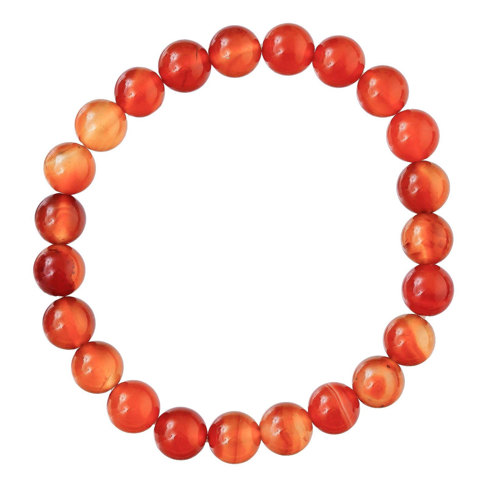 Carnelian Bracelet for Women Men's Gifts - Protection Healing Crystal Bracelet - 8mm Gemstone Beaded Adjustable 1 WauPZ8