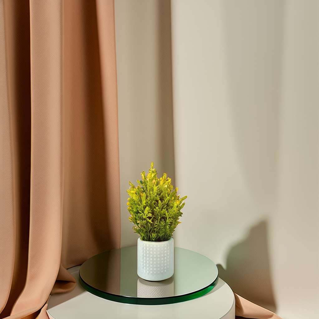 Artificial Plants with Pot Showcase Decoration Plants Flowers | Fake Plant | Artificial Plants for Home Decor Office Gifting Plants Decorative Potted Plants (Pack Of 3) (RV-AP18) 1