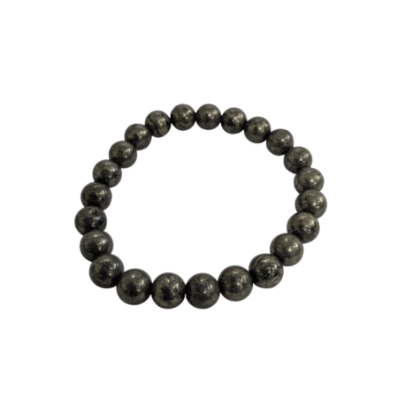 Pyrite Bracelet for Women Men's Gifts - Protection Healing Crystal Bracelet - 8mm Gemstone Beaded Adjustable