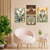Set of Four Wall Paintings for Wall Dacoration Golden Framed Wall Paintings for Living Room & Bedroom Wall Art for Home Decoration & Office Wall Décor (13x10 inch CH-GD4-14) 2 sUk8zv