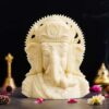 Marble Ganesh ji Statue Idol Murti for Home Decor Office Desk? for HomeDecor Decoration Gifting -2 2 wiHALl