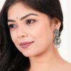 Earrings For Women AZ838-OXidised Traditional Radha Krishna | Silver Beads Ethnic Jhumka/Jhumki 2 wt41hw scaled 1