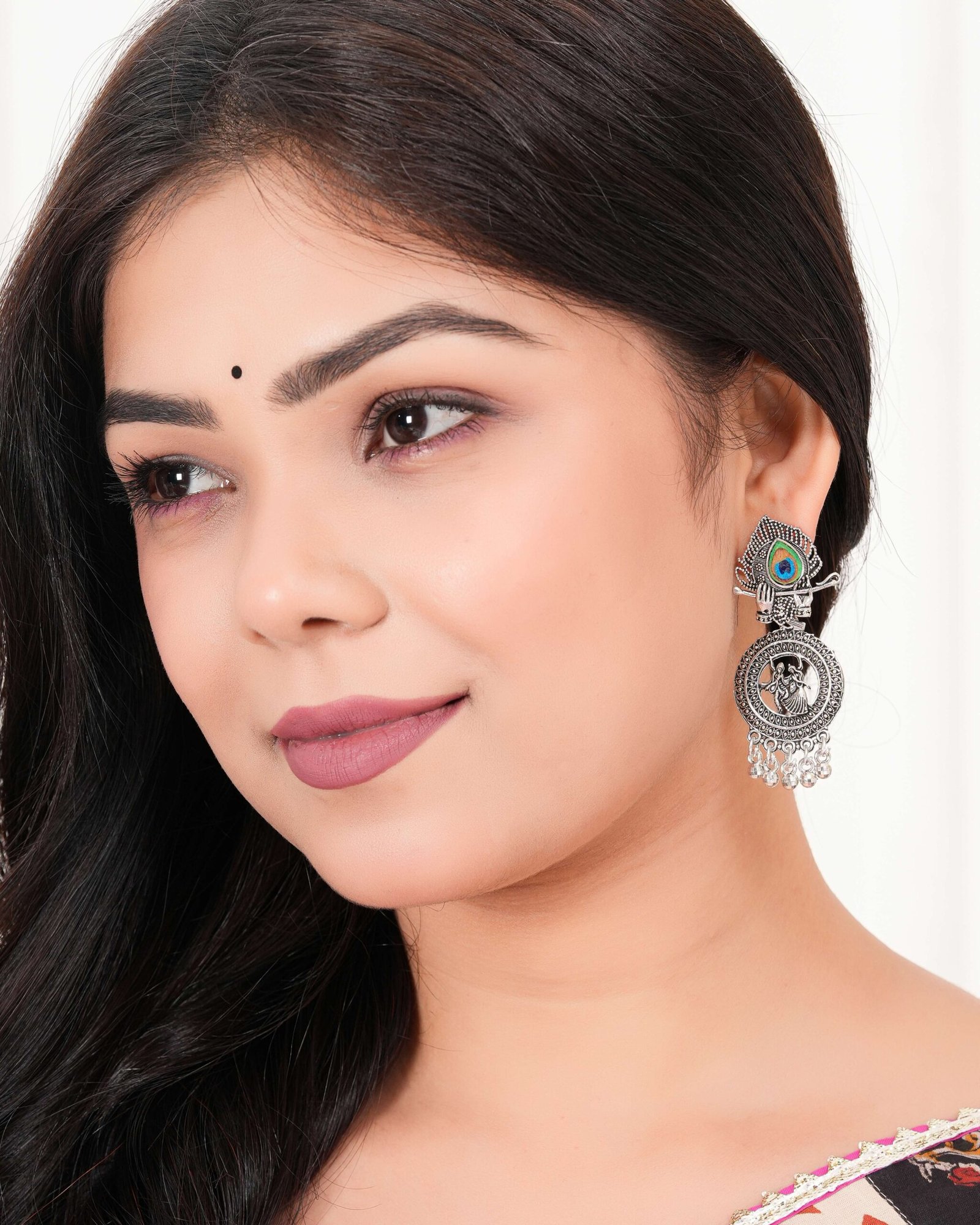 Earrings For Women AZ838-OXidised Traditional Radha Krishna | Silver Beads Ethnic Jhumka/Jhumki 1 wt41hw scaled 1